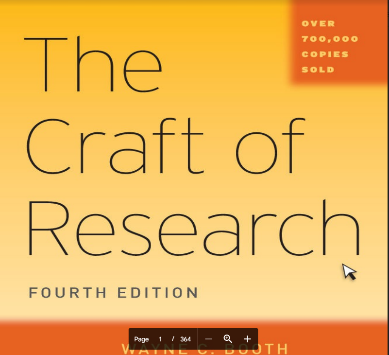 The Craft of Research